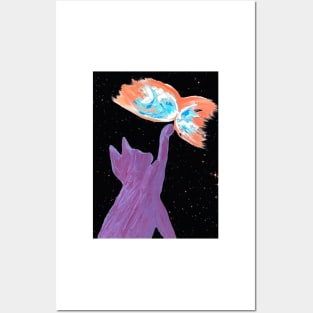 Cat and Butterfly Nebula Posters and Art